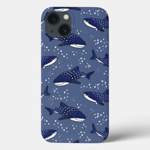 Starry Whale Shark Dark iPhone 13 Case
