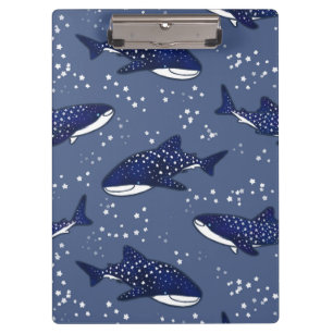 Starry Whale Shark (Dark) Clipboard