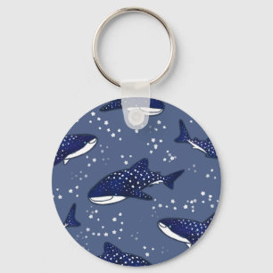 Starry Whale Shark (Dark) Keychain