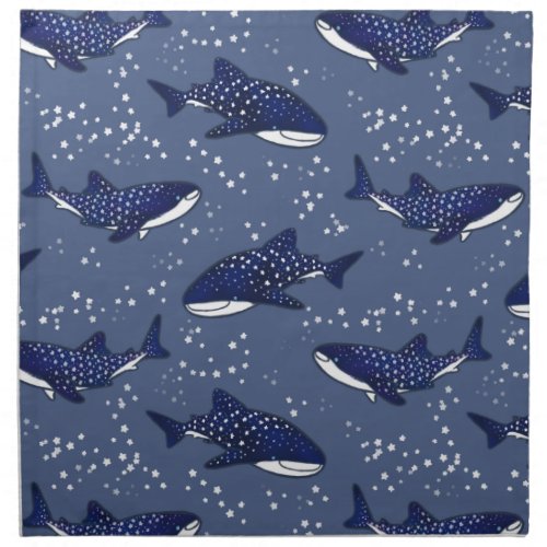 Starry Whale Shark Dark Napkin