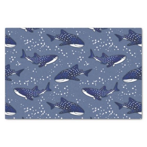 Starry Whale Shark Dark Tissue Paper