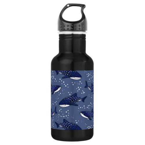 Starry Whale Shark Dark Water Bottle