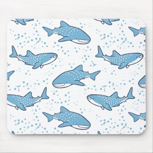 Starry Whale Shark Light Mouse Pad