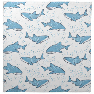 Starry Whale Shark (Light) Napkin