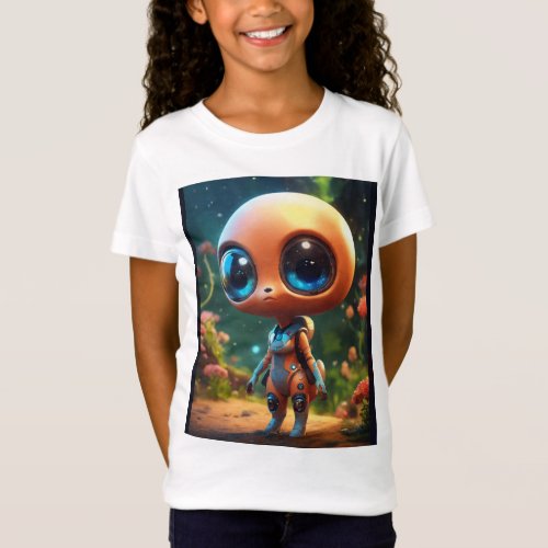Starry Whimsy Galactic Glow_in_the_Dark Kids Paj T_Shirt