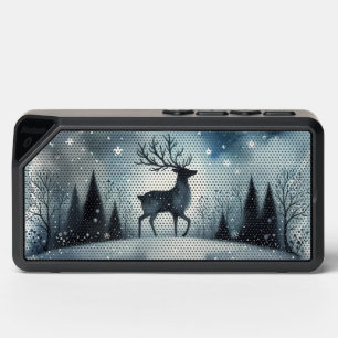 Starry Winter Night Deer Bluetooth Speaker