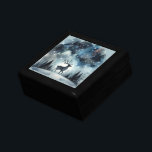 Starry Winter Night Deer Gift Box<br><div class="desc">A graceful stag stands beneath a shimmering winter sky, framed by snow-dusted pines and delicate bare trees. The deep midnight blues fade into frosty whites, while stars and snowflakes scatter like jewels across the heavens. This dreamy woodland scene captures the quiet wonder of a snowy night, blending cottagecore warmth with...</div>