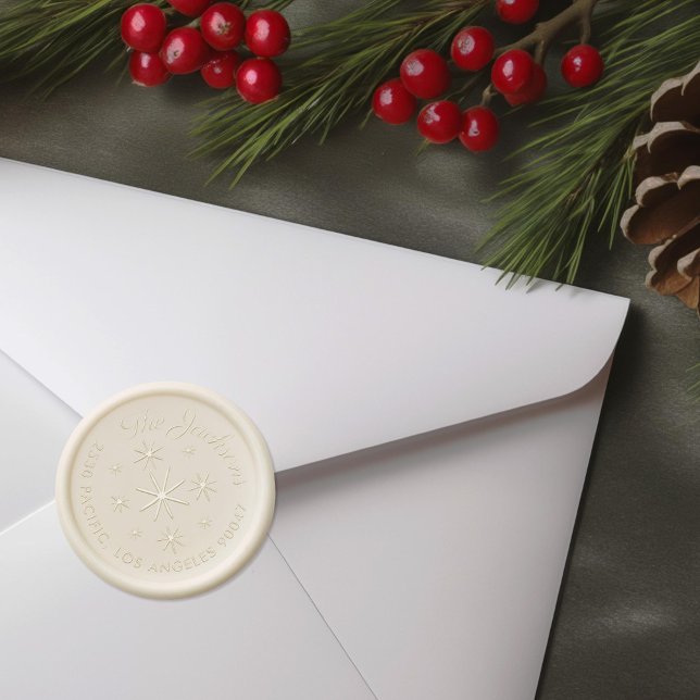 Starry Winter Snowflake Holiday Wax Seal Sticker (Creator Uploaded)