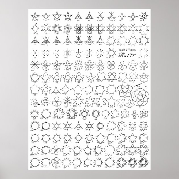 Stars 2 Tattoo Flash Poster Zazzle   Stars 2 Tattoo Flash Poster R937216e6b87847d8b3397cfae4ef672e Aikuq 8byvr 630 