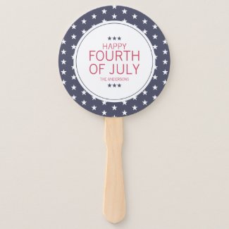 Stars 4th of July Independence Day Hand Fan