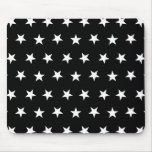 Stars 8 Black And White Mouse Pad at Zazzle