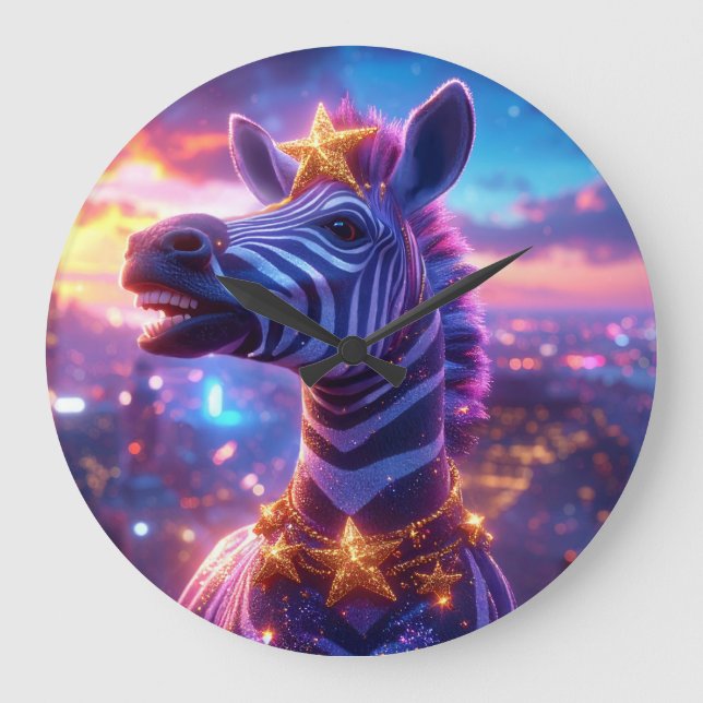 Stars Aad Stripes with ZEBRA ZANZIBAR Large Clock (Front)