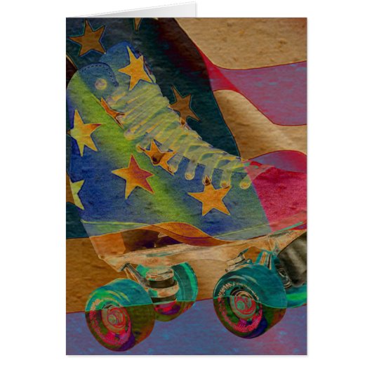 Stars Abstract Roller Skate Cards (Front)