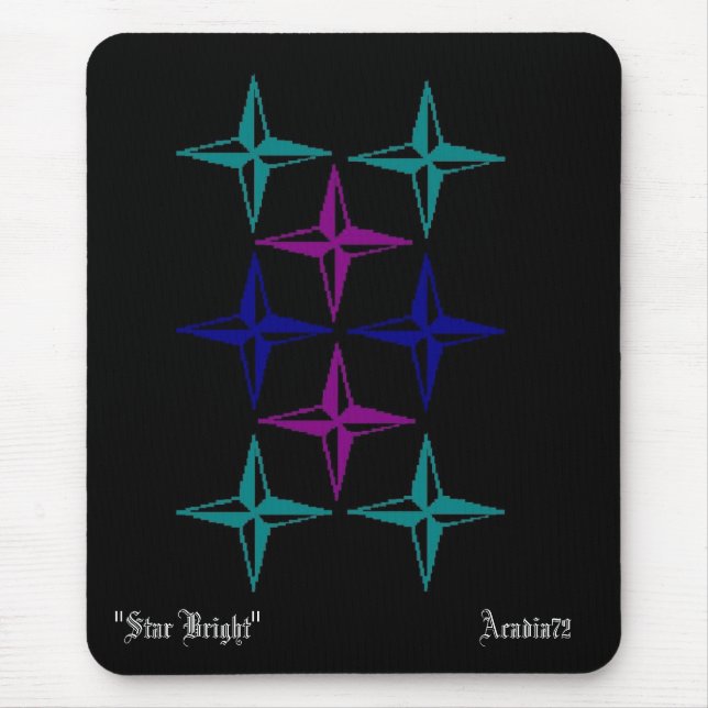 Stars, Acadia72, "Star Bright" Mouse Pad (Front)
