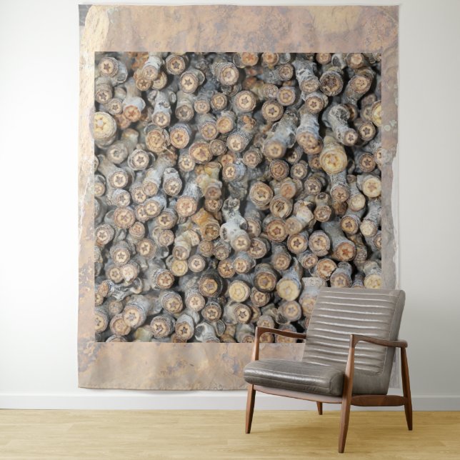 Stars along the Rio Grande Cotton Wood Trees Talki Tapestry (In Situ)