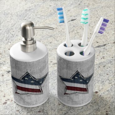 Stars and Bars Bathroom Set Stars and Bars Bathroom Set