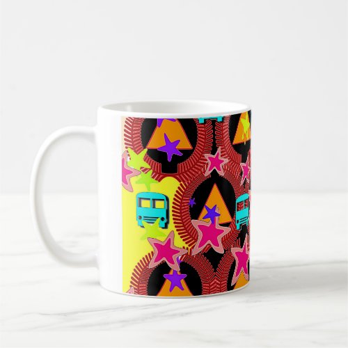 Stars And Buses Coffee Mug