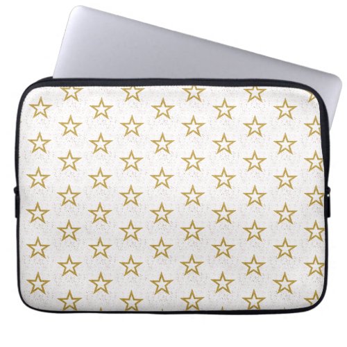 Stars And Confetti Pink Gold And White Cool Laptop Sleeve