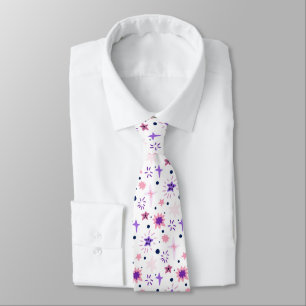 Stars and constellations  neck tie
