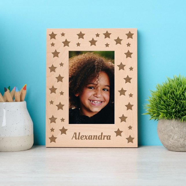 Stars and Custom Name Engraved Frames (Creator Uploaded)