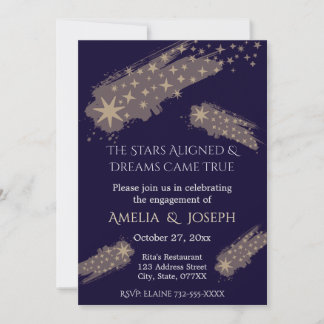 Stars and Dreams Engagement Party Invitation