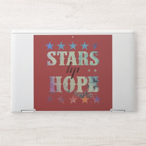 Stars and Hope in multi color HP Laptop Skin