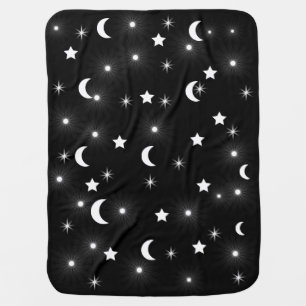 STARS AND MOON Baby Baby Blanket