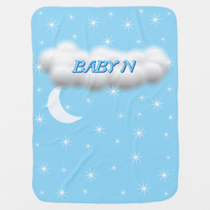 STARS AND MOON Baby Baby Blanket