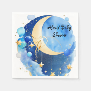 Stars and Moon Baby Shower Napkins