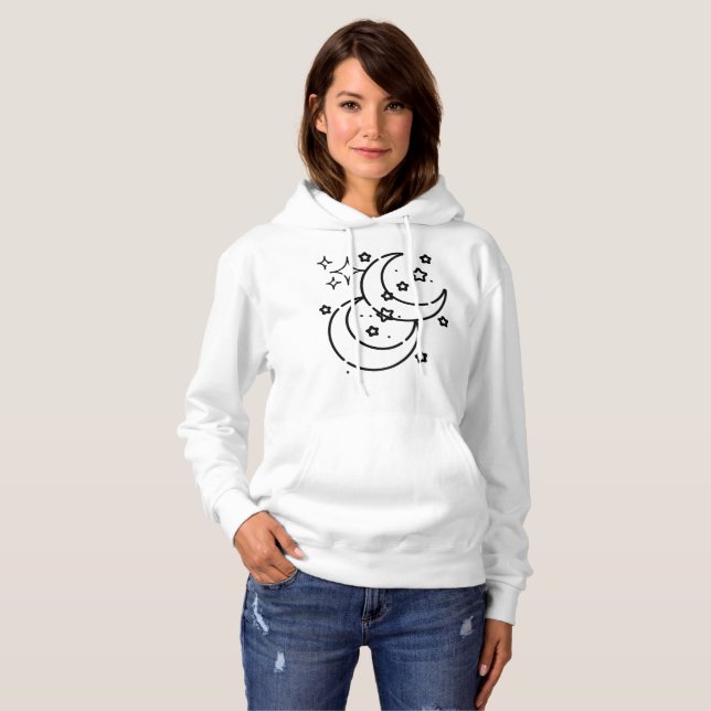 stars and moon hoodie (Front Full)