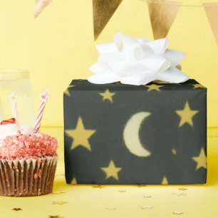 Stars and Moons Wrapping Paper