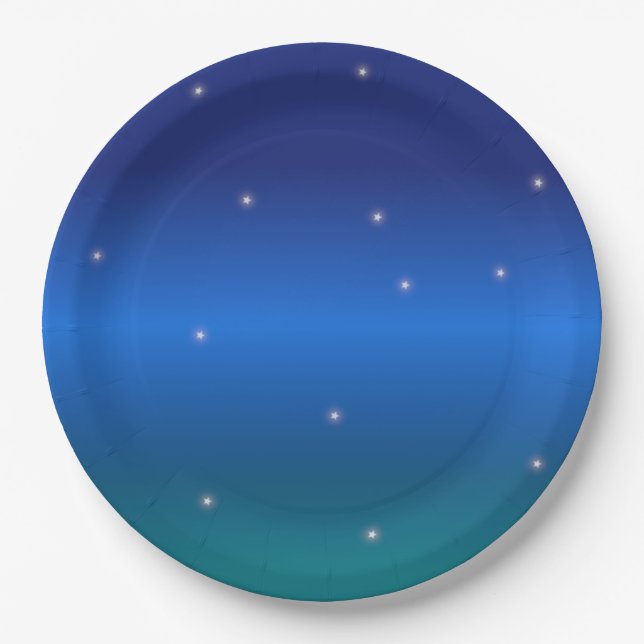 Stars and Night Sky Paper Plates (Front)