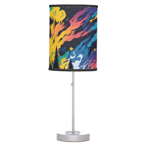 Stars and night sky table lamp