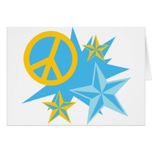 Stars and Peace Sign (Front Horizontal)