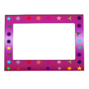 Stars And Pink Magnetic Frame
