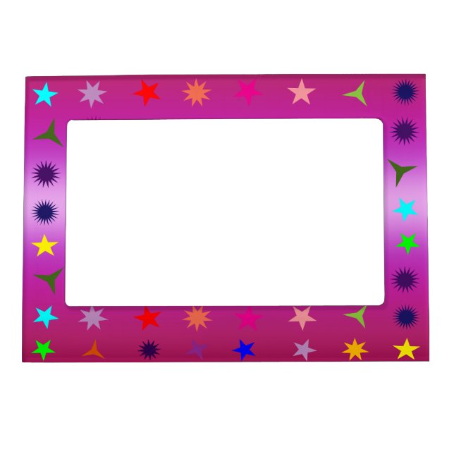 Stars And Pink Magnetic Frame (Front)