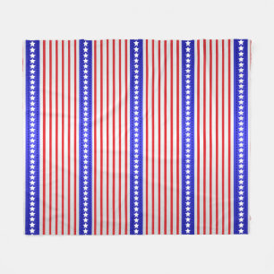 Stars and Pinstripes Fleece Blanket