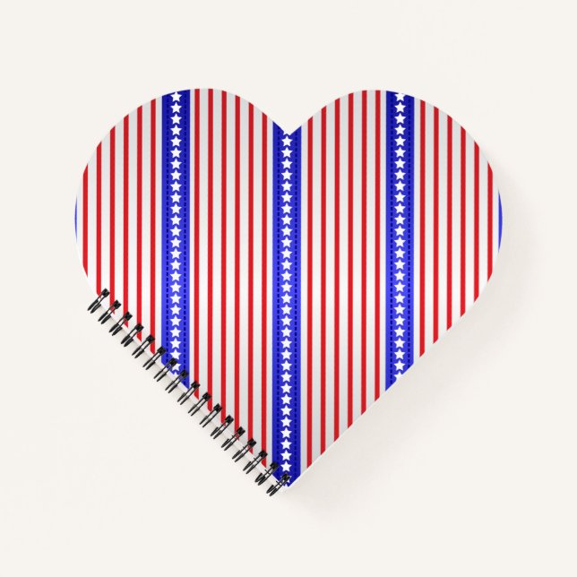 Stars and Pinstripes Notebook (Front)