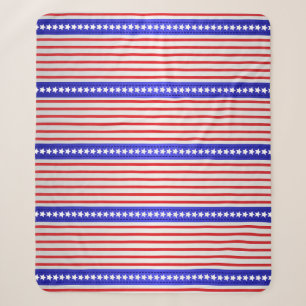 Stars and Pinstripes Sherpa Blanket