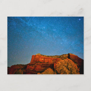 Stars and Red Rock Postcard