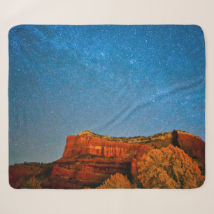Stars and Red Rock Sherpa Blanket