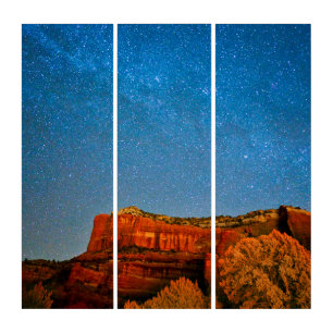 Stars and Red Rock Triptych