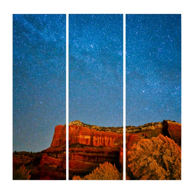 Stars and Red Rock Triptych (Front)