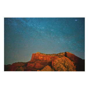 Stars and Red Rock Wood Wall Art
