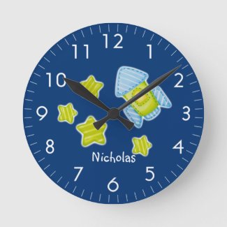 Stars and Rocket Nursery Monogrammed