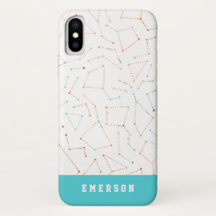 stars and space fun astronomy pattern iPhone x case