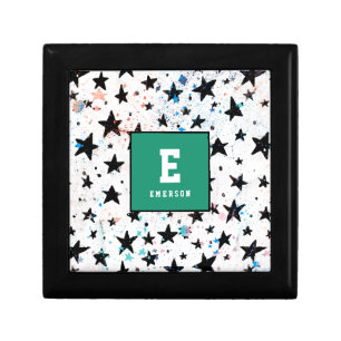 stars and space fun astronomy pattern gift box