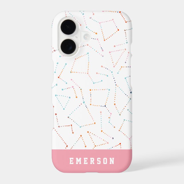 stars and space fun astronomy pattern iphone case (Back)
