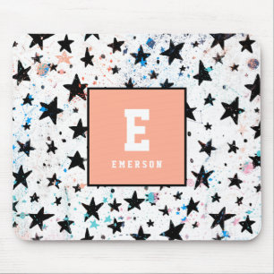 stars and space fun astronomy pattern mouse pad