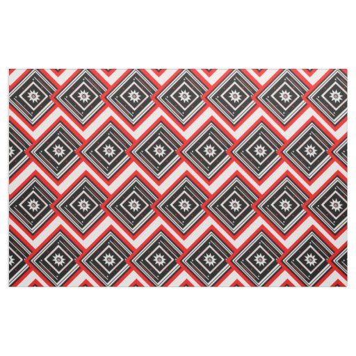 Stars and Squares Chevron Fabric
